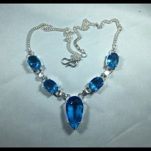 Blue Topaz Necklace
